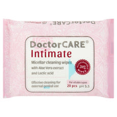 Doctorcare 100% Biodegradable intim nedves törlőkendő - 20 db kisképe