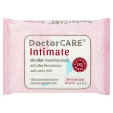Doctorcare 100% Biodegrada intim nedves törlőkendő - 20 db kisképe