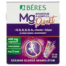 Béres Magnézium B-Komplex Direkt szájban oldódó granulátum - 20 db kisképe