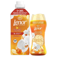 Lenor Gold Orchid & Vanilla öblítő 1239 ml és illatgyöngy 195 g - 1 db kisképe