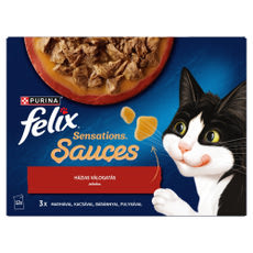 Purina Felix Sensations Sauces állateledel macskáknak házias válogatás 12 x 85 g - 1020 g kisképe