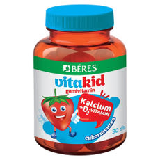 Béres VitaKid Kalcium+D₃-vitamin gumivitamin - 30 db kisképe