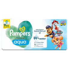 Pampers Harmonie Aqua Mancs őrjárat nedves törlőkendő (9x48db) - 432 db kisképe
