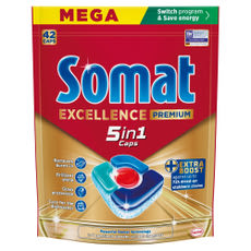 Somat Excellence Premium 5in1 mosogatógép kapszula - 42 db kisképe
