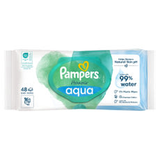 Pampers Harmonie Aqua nedves törlőkendő - 48 db kisképe