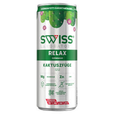 SWISS Laboratory Relax Kaktuszfügeízű szénsavas üdítőital  - 250 ml kisképe