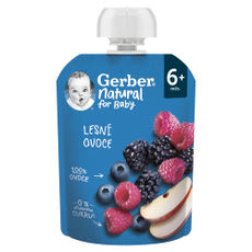 Gerber alma-erdei gyümölcs gyümölcspüré 6 hónapos kortól - 90 g kisképe