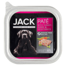 Jack Premium állateledel kutyáknak pulykahússal, vadhússal és zöldségekkel  - 150 g kisképe