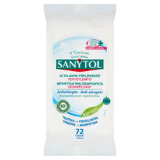 Sanytol fertőtlenítő törlőkendő antiallergén - 72 db kisképe