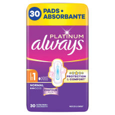 Always Platinum Normal Quattro Pack egészségügyi betét - 30 db kisképe