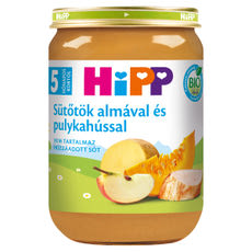 Hipp Bébiétel Sütotök Pulykahús Ízesítéssel 5 Hónapos Kortól - 190 g kisképe