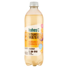 Hohes C Vitamin Water Energy narancs-maracuja ízesítésű, gyümölcstartalmú szénsavas üdítőital - 0,5 l kisképe