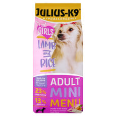 Julius-K9 teljes értékű szárazeledel kis testű lány kutyáknak báránnyal és rizzsel - 1 kg kisképe