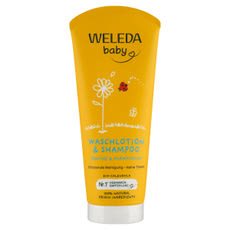 Weleda Bio Natur Baba Tusfürdő és Sampon, körömvirágos - 200 ml kisképe
