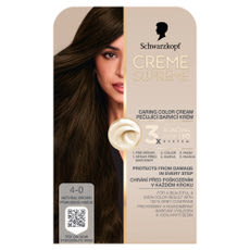Schwarzkopf Creme Supreme tartós hajfesték 4-0 természetes barna - 1 db kisképe