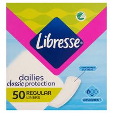 Libresse Dailies Classic Protection Regular tisztasági betét - 50 db kisképe
