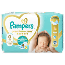 Pampers Premium Care pelenka 0-ás méret, 1-2,5 kg - 30 db kisképe