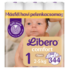 Libero Comfort nadrágpelenka, méret: 1, 2-5 kg - 344 db kisképe
