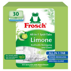 Frosch mosogatógép tabletta zöldcitrom illattal - 30 db kisképe