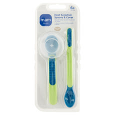 Mam hőérzékelős kanál készlet védőtokkal 6 hónapos kortól - 2 db kisképe