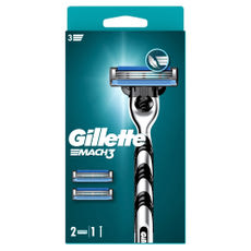 Gillette Mach3 borotvakészülék + 2 db borotvabetét  - 1 db kisképe