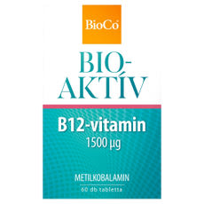 BioCo BIOAKTÍV B12-vitamin 1500 μg étrend-kiegészítő tabletta - 60 db kisképe