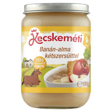 Kecskeméti bébiétel banán - alma kétszersült ízesítéssel 4 hónapos kortól - 190 g kisképe