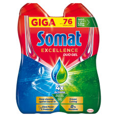 Somat Excellence Duo Gel mosogatógél 76 mosogatás - 1368 ml kisképe