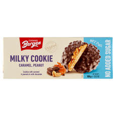 Bergen Milky Cookie tejcsokoládéba mártott keksz karamellával - 130 g kisképe