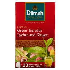 Dilmah zöld tea gyömbér és licsi aromával - 30 g kisképe