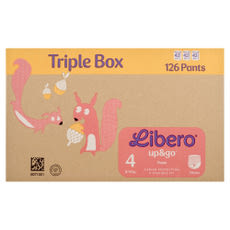 Libero Up&Go Triple Box bugyipelenka 4-es méret, 8-14 kg - 126 db kisképe