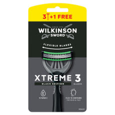Wilkinson Xtreme3 eldobható borotva fekete 3 pengés - 4 db kisképe