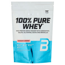 BioTechUSA 100% Pure Whey Eper ízű fehérjepor - 454 g kisképe