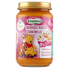 Univer Bébiétel Zöldséges Rizottó Csirkehús Ízesítéssel 6 Hónapos Kortól - 163 g kisképe