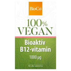BioCo Vegan Bioaktív B12-vitamin 1000 μg étrend-kiegészítő tabletta - 90 db kisképe