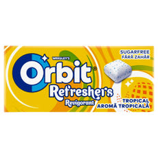 Orbit Refreshers Tropical gyümölcsízű rágógumi - 17,9 g kisképe
