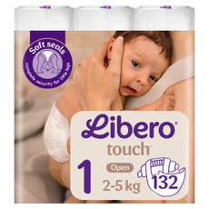 Libero Touch nadrágpelenka 1-es 2-5 kg - 132 db kisképe