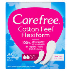 Carefree Cotton Flexiform illatmentes tisztasági betét - 56 db kisképe