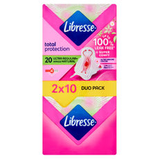 Libresse Ultra Normal Aloe vera & Camomile vékony szárnyas egészségügyi betét - 2 x 10 db kisképe