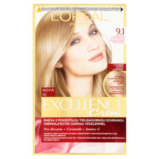 L'Oréal Paris Excellence krémes, tartós hajfesték 9.1 nagyon világos hamvaszszőke - 1 db kisképe