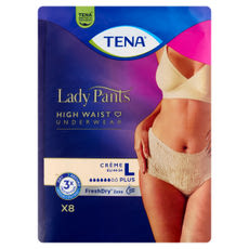 Tena Lady Pants Crème eldobható női inkontinencia-fehérnemű L - 8 db kisképe
