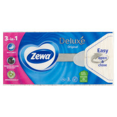 Zewa Deluxe 3 Rétegű Illatmentes Papírzsebkendő - 90 db kisképe