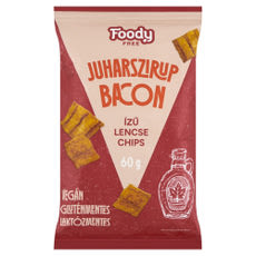 Foody lencse chips juharsziruppal és bacon ízesítéssel - 60 g kisképe