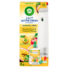 Air Wick Active Fresh Passion Fruit & Tropical Mango automata légfrissítő készülék és utántöltő - 228 ml kisképe