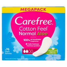 Carefree Cotton Aloe tisztasági betét - 76 db kisképe
