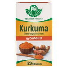 Herbária Kurkuma Gyömbérrel tabletta - 120 db kisképe