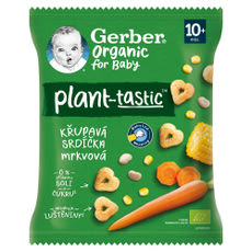 Gerber Organic sárgarépás gabonasnack 10 hónapos kortól - 28 g kisképe