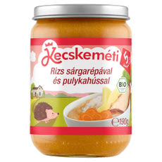 Kecskeméti Bio rizs sárgarépával és pulykahússal 5 hónapos kortól - 190 g kisképe