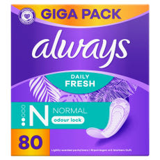 Always Dailies Normal Fresh & Protect tisztasági betét - 80 db kisképe