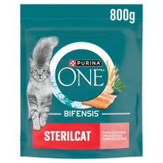 Purina One Sterilcat száraz macskaeledel lazaccal - 800 g kisképe